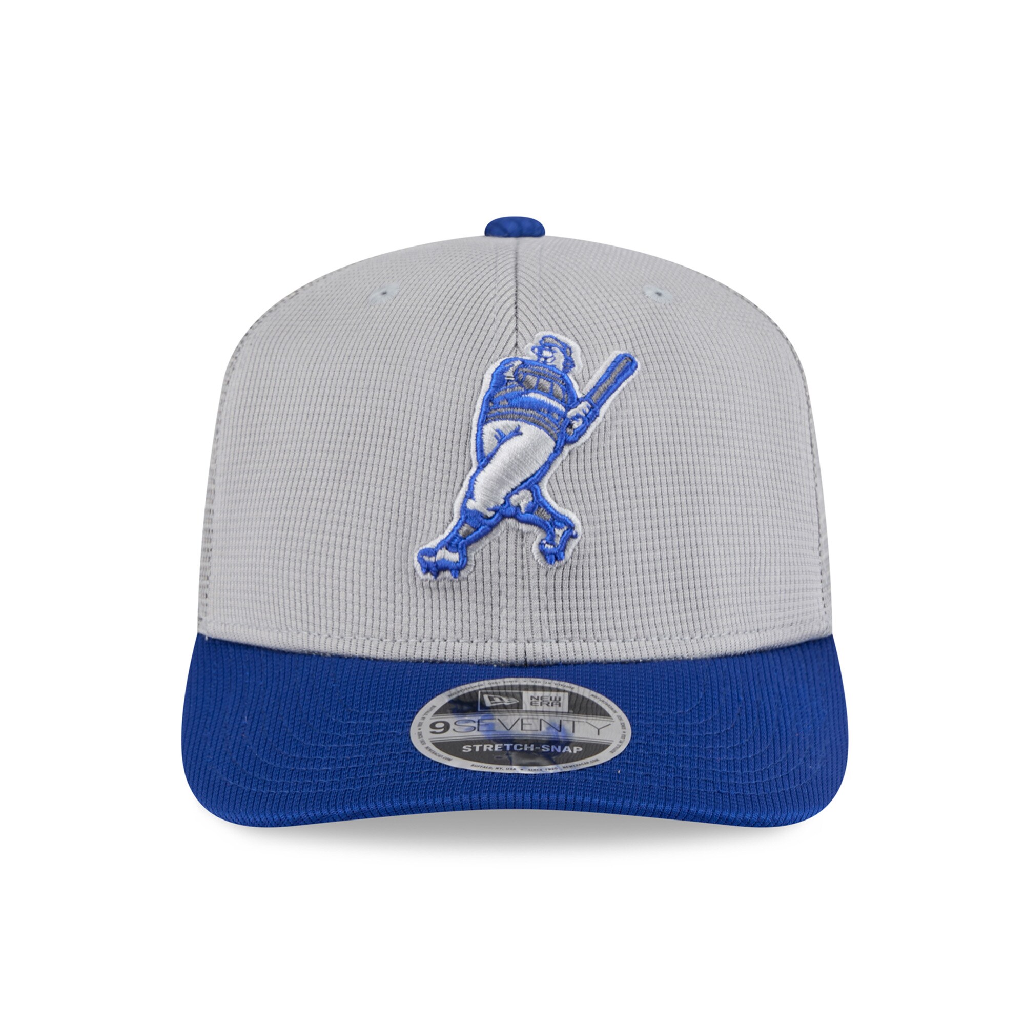mens milwaukee brewers new era grayroyal 2025 batting practice 9seventy stretch-snap trucker hat | Milwaukee Brewers Hats MLB Hats & Jerseys Collection