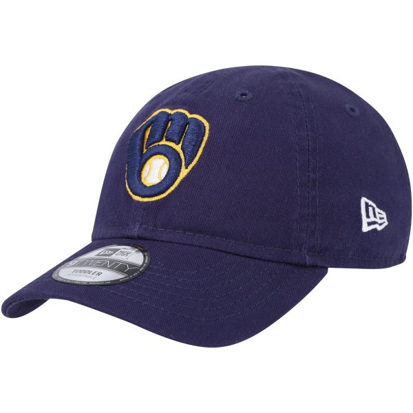 toddler milwaukee brewers new era navy team 9twenty adjustable hat | Milwaukee Brewers Hats MLB Hats & Jerseys Collection