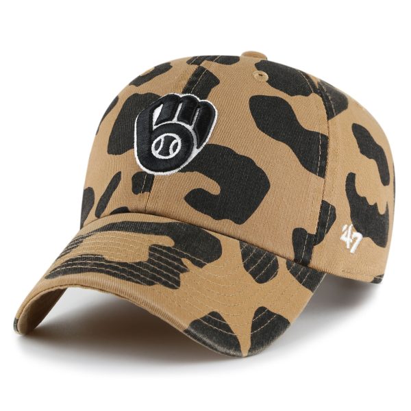 womens milwaukee brewers 47 brown rosette clean up adjustable hat | Milwaukee Brewers Hats MLB Hats & Jerseys Collection
