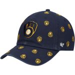 womens milwaukee brewers 47 navy confetti clean up adjustable hat | Milwaukee Brewers Hats MLB Hats & Jerseys Collection