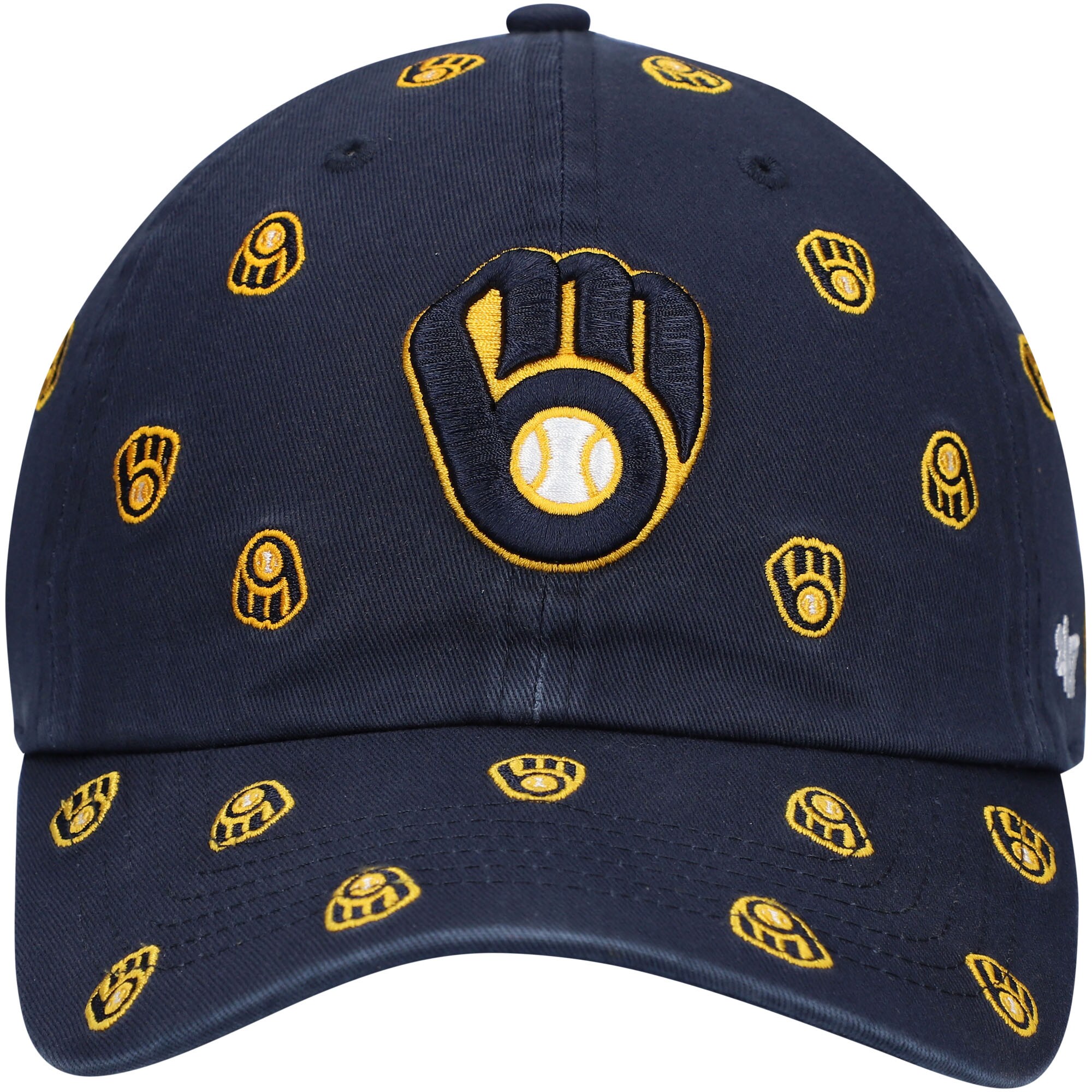 womens milwaukee brewers 47 navy confetti clean up adjustable hat | Milwaukee Brewers Hats MLB Hats & Jerseys Collection