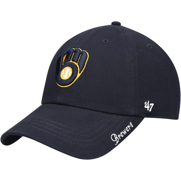 womens milwaukee brewers 47 navy team miata clean up adjustable hat | Milwaukee Brewers Hats MLB Hats & Jerseys Collection