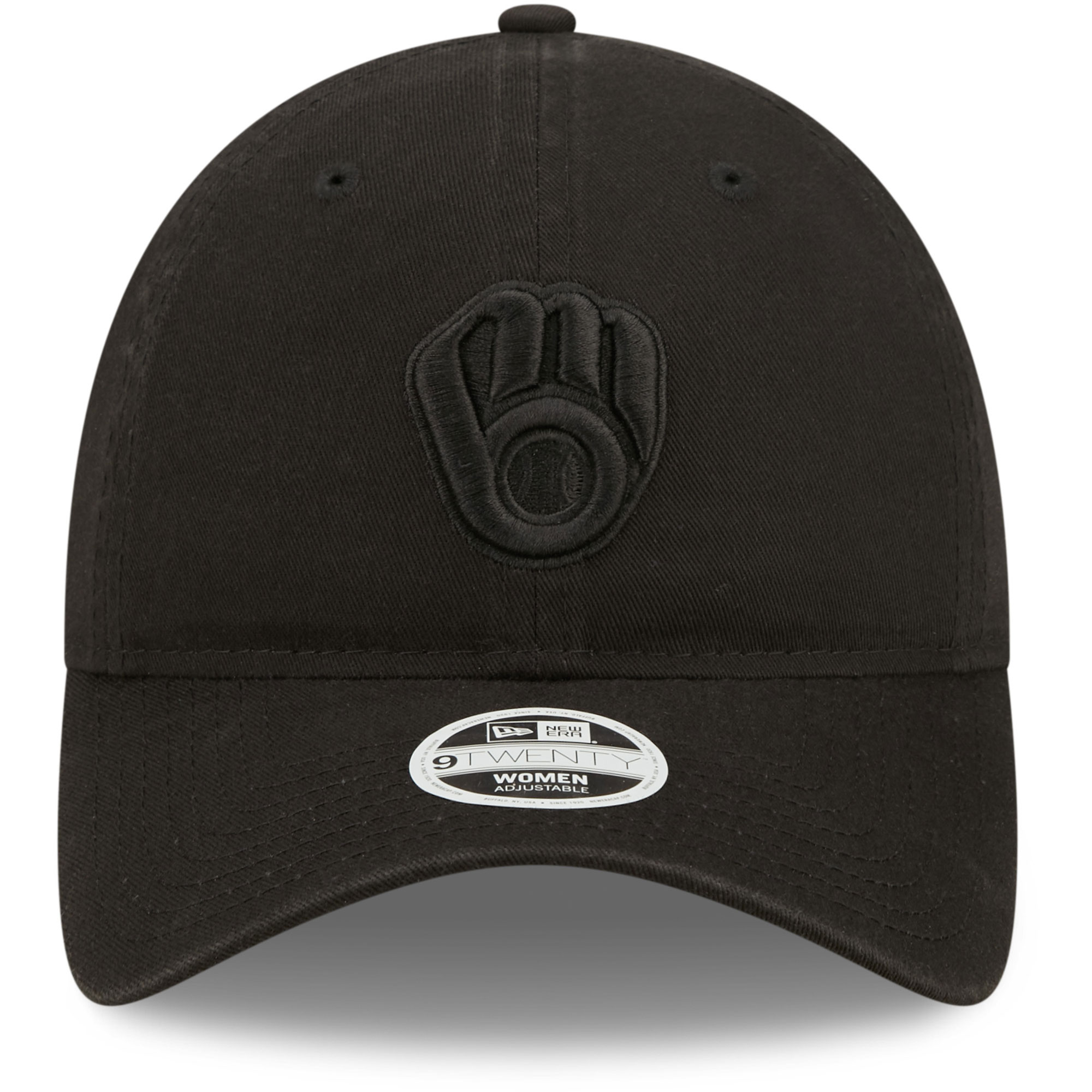 womens milwaukee brewers new era black on black core classic ii 9twenty adjustable hat | Milwaukee Brewers Hats MLB Hats & Jerseys Collection