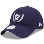 womens milwaukee brewers new era navy leaves 9twenty adjustable hat | Milwaukee Brewers Hats MLB Hats & Jerseys Collection