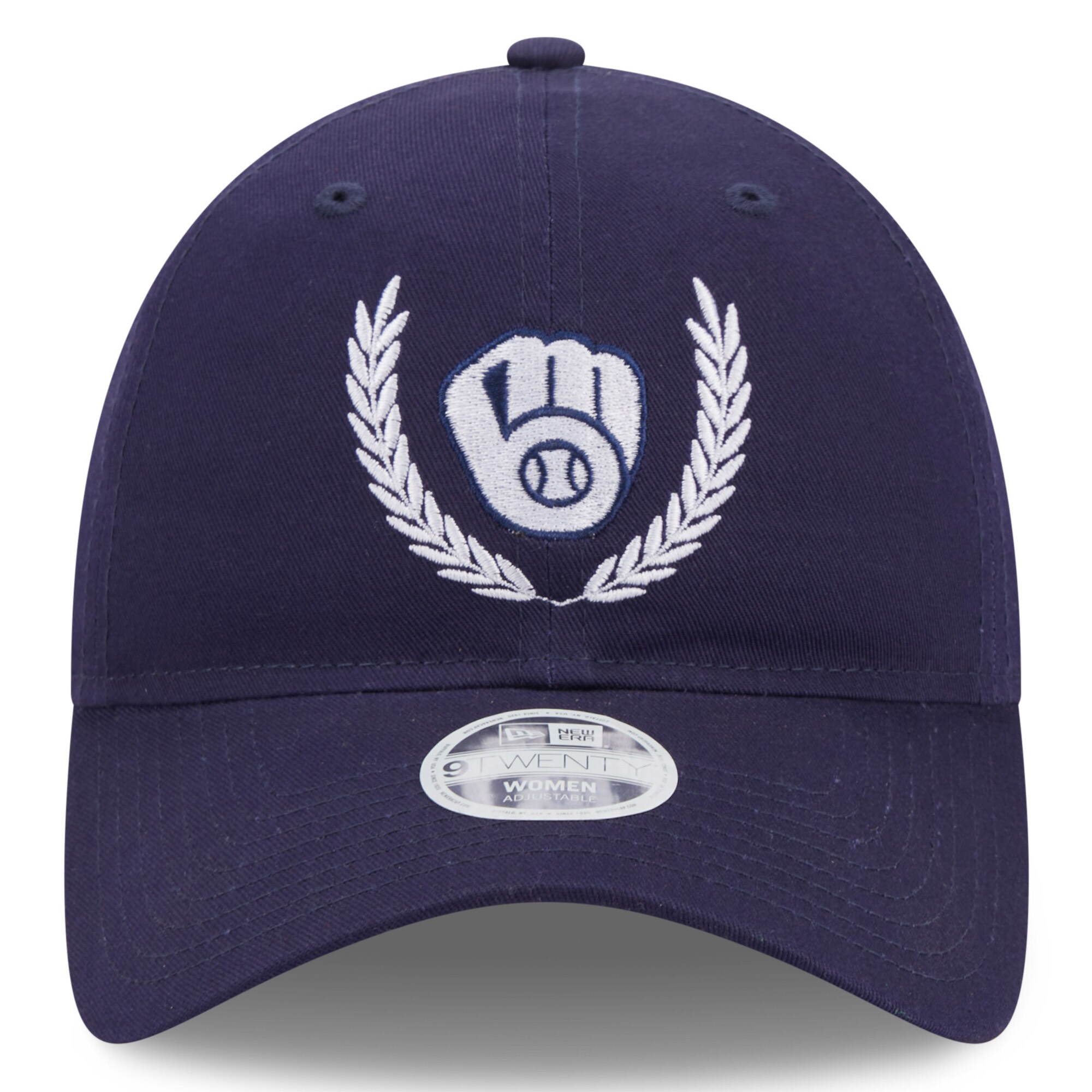 womens milwaukee brewers new era navy leaves 9twenty adjustable hat | Milwaukee Brewers Hats MLB Hats & Jerseys Collection