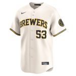 mens milwaukee brewers brandon woodruff nike cream home limited player jersey | Milwaukee Brewers Hats MLB Hats & Jerseys Collection