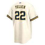mens milwaukee brewers christian yelich nike cream alternate replica player jersey | Milwaukee Brewers Hats MLB Hats & Jerseys Collection