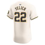 mens milwaukee brewers christian yelich nike cream home elite player jersey | Milwaukee Brewers Hats MLB Hats & Jerseys Collection