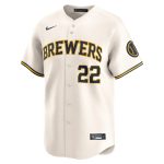 mens milwaukee brewers christian yelich nike cream home limited player jersey | Milwaukee Brewers Hats MLB Hats & Jerseys Collection