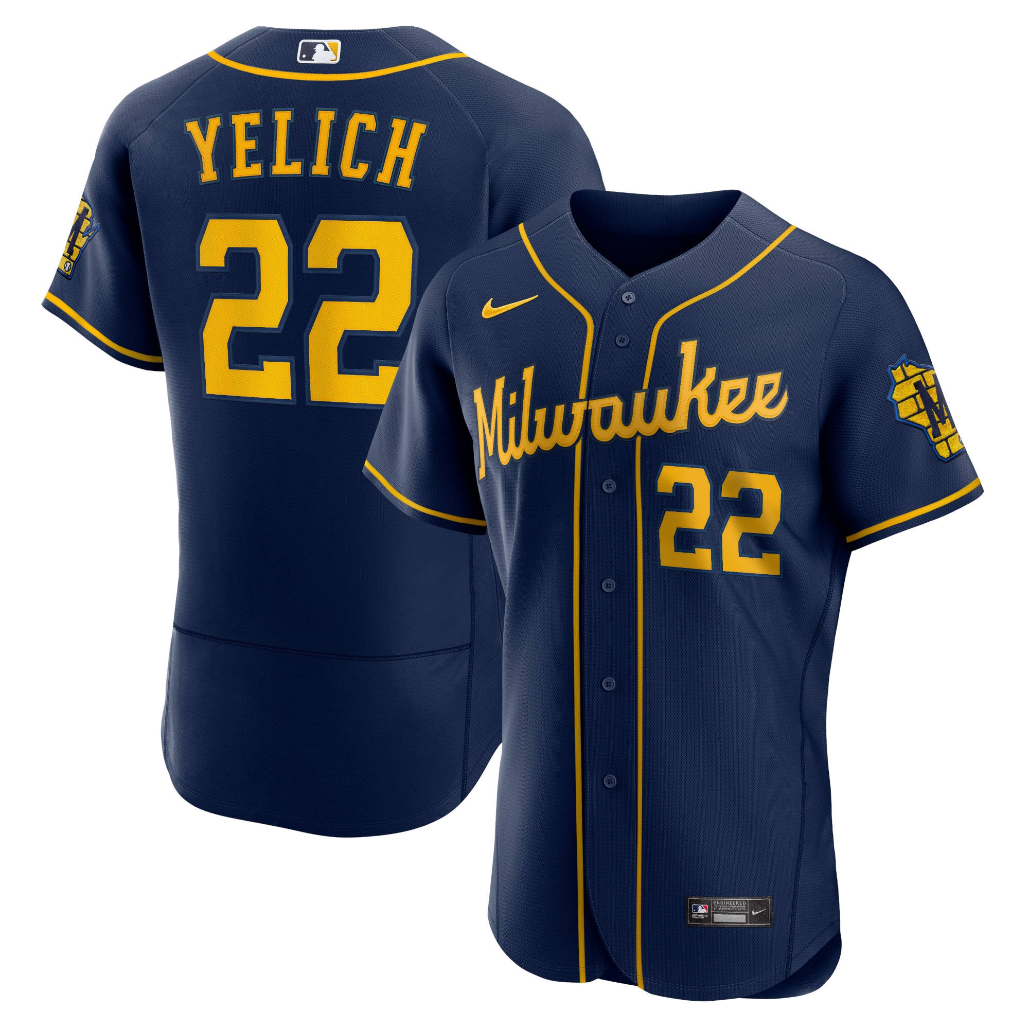 mens milwaukee brewers christian yelich nike navy alternate authentic player jersey | Milwaukee Brewers Hats MLB Hats & Jerseys Collection