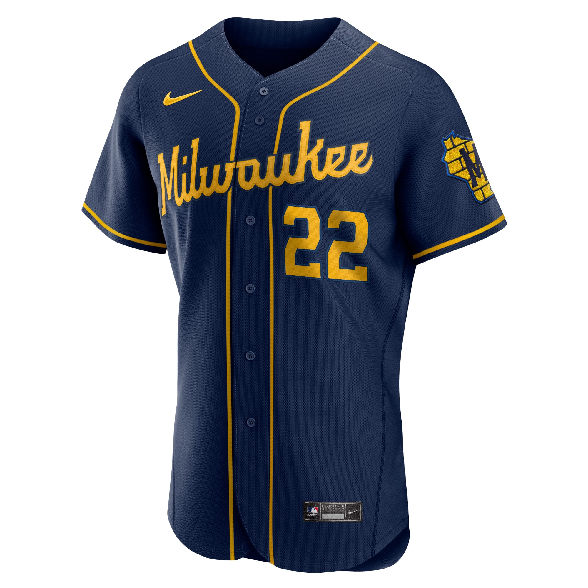 mens milwaukee brewers christian yelich nike navy alternate authentic player jersey | Milwaukee Brewers Hats MLB Hats & Jerseys Collection