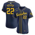 mens milwaukee brewers christian yelich nike navy alternate home elite player jersey | Milwaukee Brewers Hats MLB Hats & Jerseys Collection