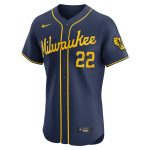mens milwaukee brewers christian yelich nike navy alternate home elite player jersey | Milwaukee Brewers Hats MLB Hats & Jerseys Collection