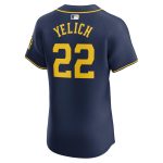 mens milwaukee brewers christian yelich nike navy alternate home elite player jersey | Milwaukee Brewers Hats MLB Hats & Jerseys Collection