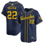 mens milwaukee brewers christian yelich nike navy alternate limited player jersey | Milwaukee Brewers Hats MLB Hats & Jerseys Collection