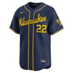 mens milwaukee brewers christian yelich nike navy alternate limited player jersey | Milwaukee Brewers Hats MLB Hats & Jerseys Collection
