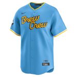 mens milwaukee brewers christian yelich nike powder blue city connect limited player jersey | Milwaukee Brewers Hats MLB Hats & Jerseys Collection