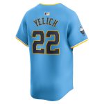 mens milwaukee brewers christian yelich nike powder blue city connect limited player jersey | Milwaukee Brewers Hats MLB Hats & Jerseys Collection