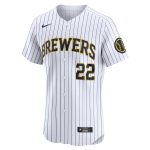 mens milwaukee brewers christian yelich nike white alternate alternate elite player jersey | Milwaukee Brewers Hats MLB Hats & Jerseys Collection
