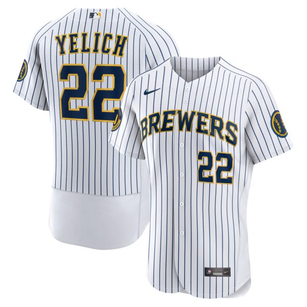 mens milwaukee brewers christian yelich nike white alternate authentic player jersey | Milwaukee Brewers Hats MLB Hats & Jerseys Collection