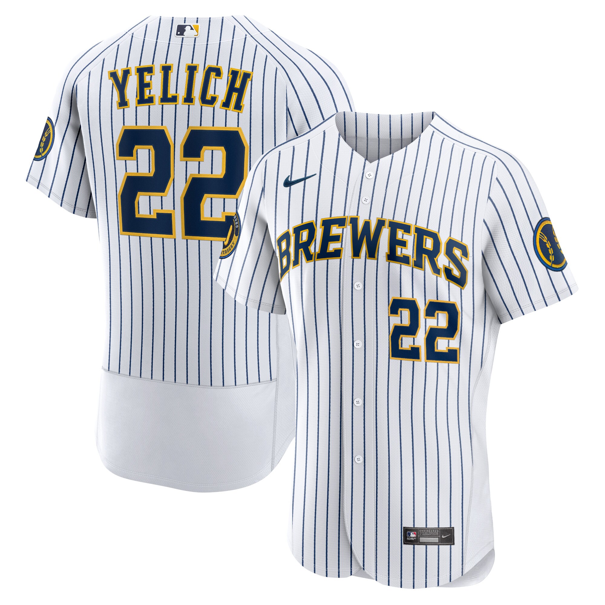 mens milwaukee brewers christian yelich nike white alternate authentic player jersey | Milwaukee Brewers Hats MLB Hats & Jerseys Collection