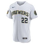 mens milwaukee brewers christian yelich nike white alternate authentic player jersey | Milwaukee Brewers Hats MLB Hats & Jerseys Collection