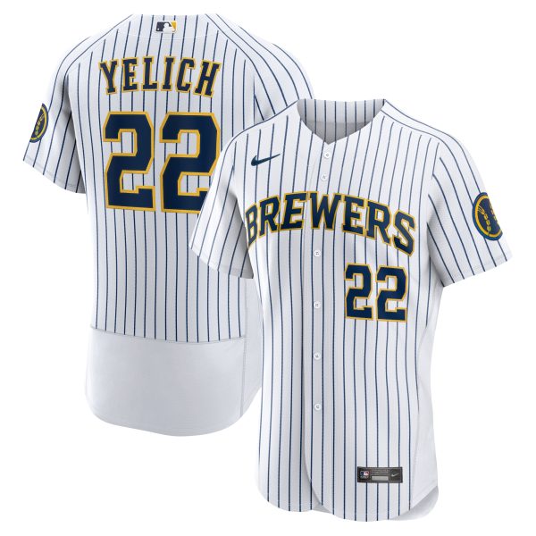 mens milwaukee brewers christian yelich nike white team alternate authentic player jersey | Milwaukee Brewers Hats MLB Hats & Jerseys Collection