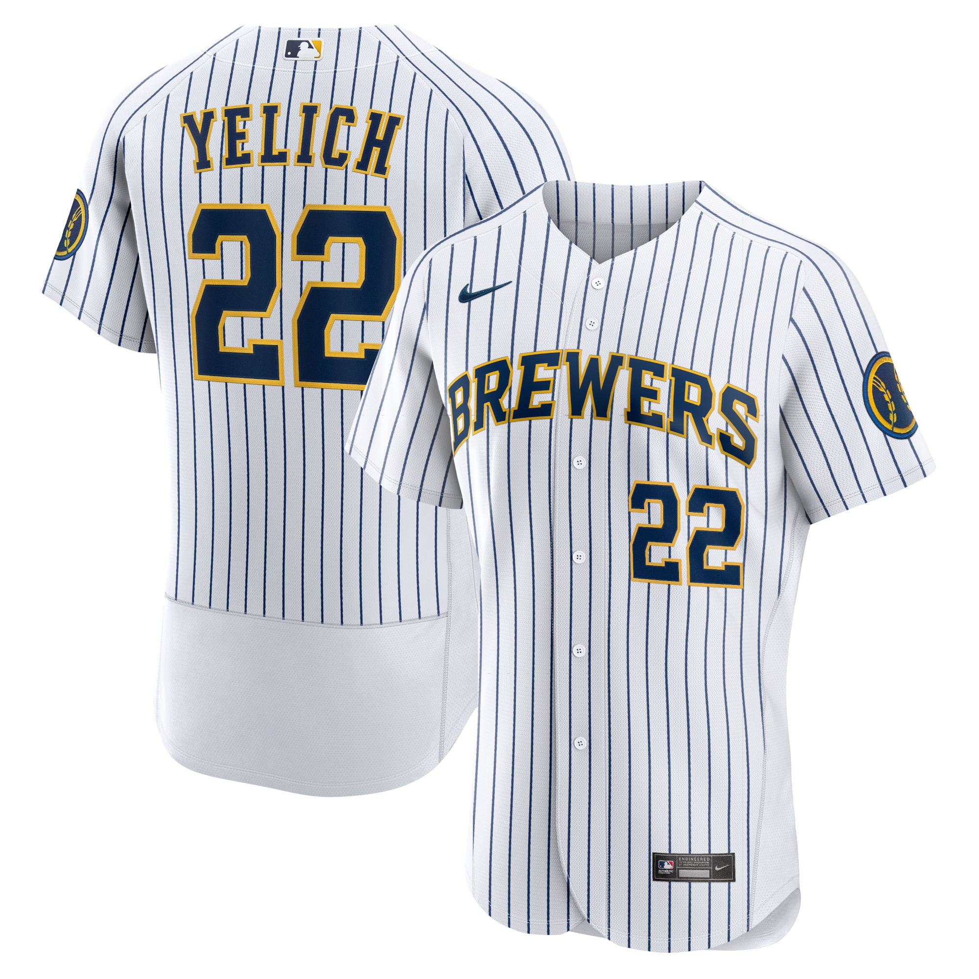 mens milwaukee brewers christian yelich nike white team alternate authentic player jersey | Milwaukee Brewers Hats MLB Hats & Jerseys Collection