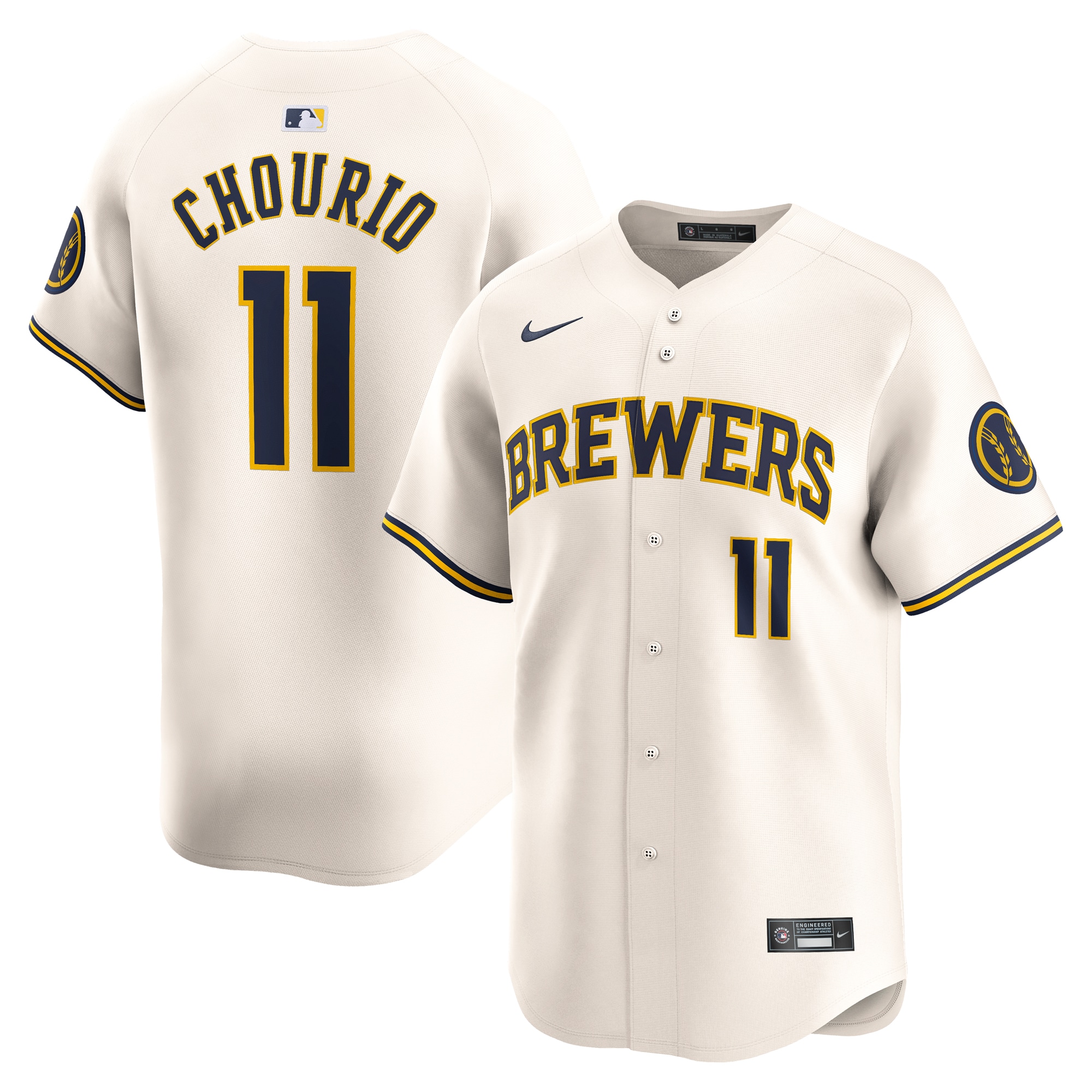 mens milwaukee brewers jackson chourio nike cream home limited player jersey | Milwaukee Brewers Hats MLB Hats & Jerseys Collection