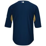 mens milwaukee brewers majestic navygold authentic collection on-field 34-sleeve batting practice jersey | Milwaukee Brewers Hats MLB Hats & Jerseys Collection