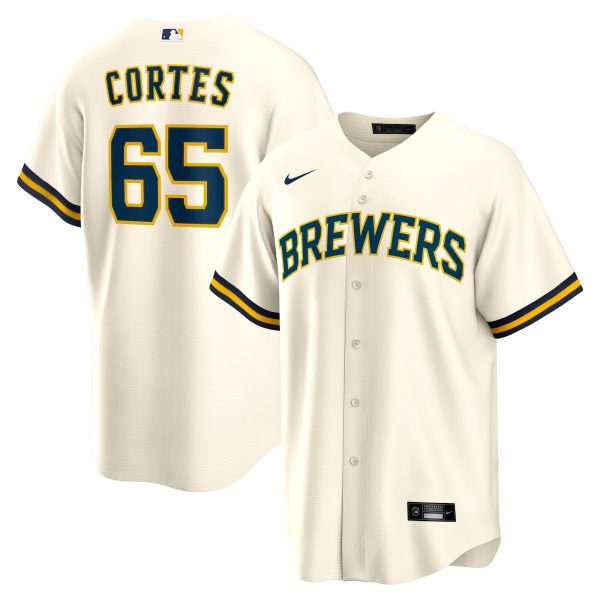 mens milwaukee brewers nestor cortes nike cream home replica jersey | Milwaukee Brewers Hats MLB Hats & Jerseys Collection