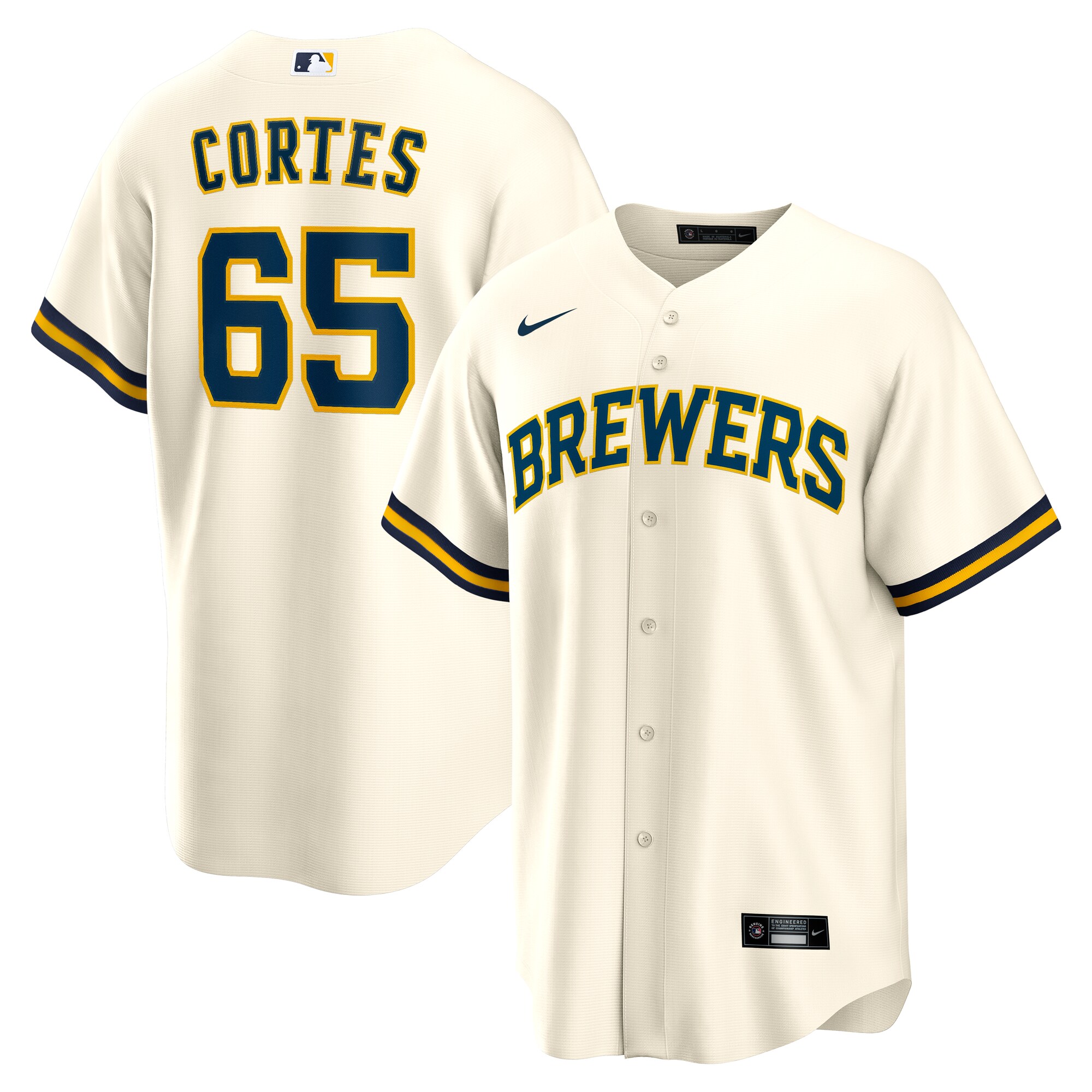 mens milwaukee brewers nestor cortes nike cream home replica jersey | Milwaukee Brewers Hats MLB Hats & Jerseys Collection