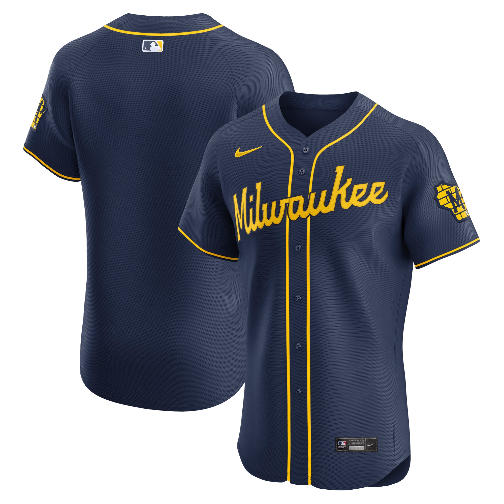 mens milwaukee brewers nike navy alternate vapor premier elite patch jersey | Milwaukee Brewers Hats MLB Hats & Jerseys Collection