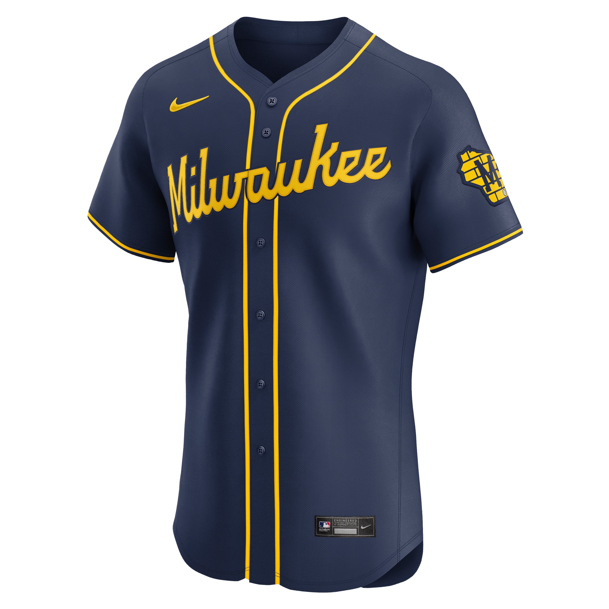 mens milwaukee brewers nike navy alternate vapor premier elite patch jersey | Milwaukee Brewers Hats MLB Hats & Jerseys Collection