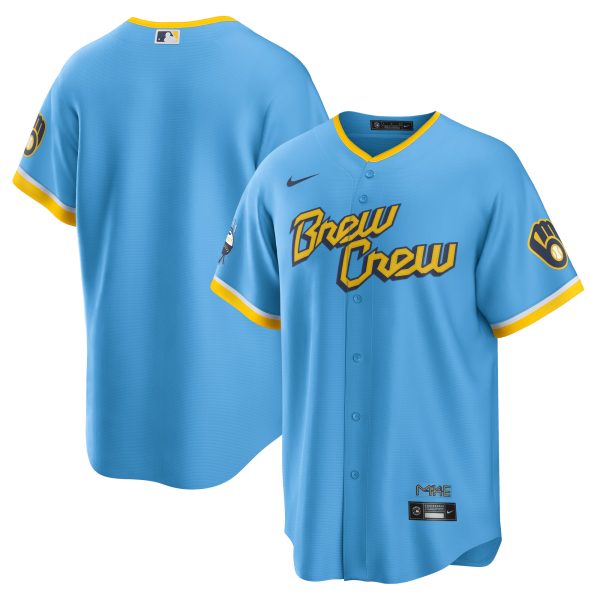 mens milwaukee brewers nike powder blue city connect replica team jersey | Milwaukee Brewers Hats MLB Hats & Jerseys Collection