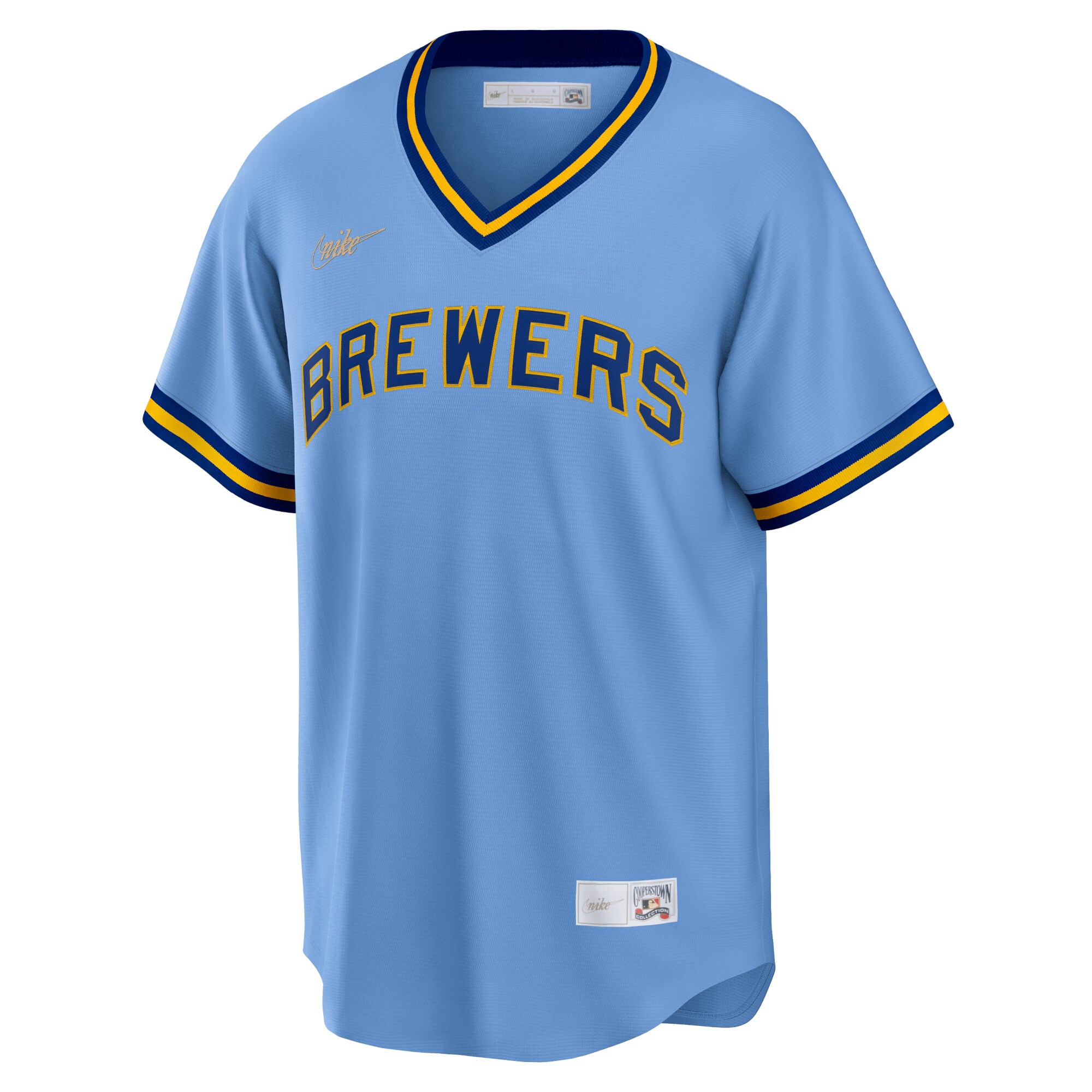 mens milwaukee brewers nike powder blue road cooperstown collection team jersey | Milwaukee Brewers Hats MLB Hats & Jerseys Collection