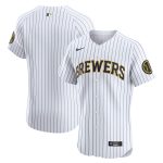 mens milwaukee brewers nike white alternate vapor premier elite patch jersey | Milwaukee Brewers Hats MLB Hats & Jerseys Collection