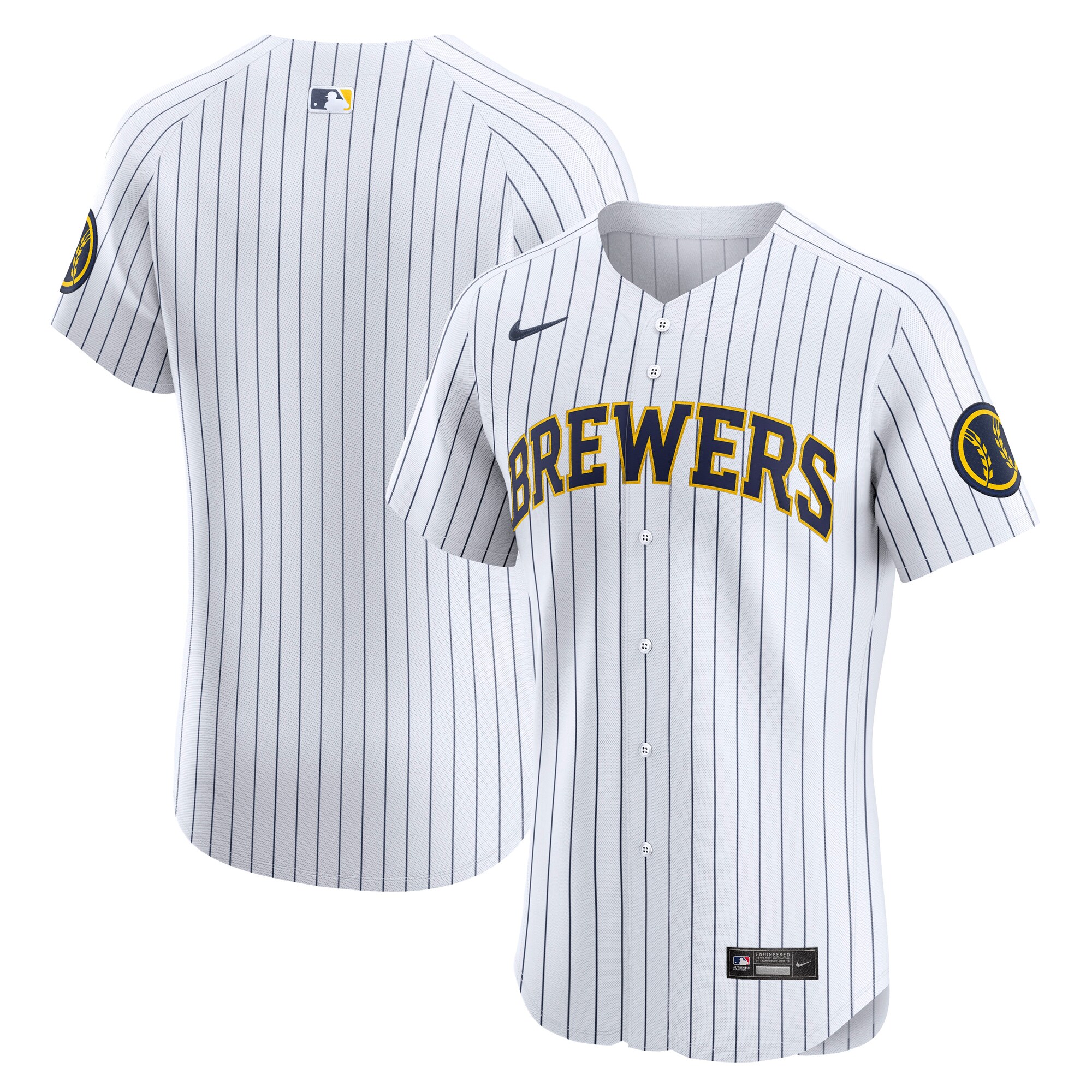 mens milwaukee brewers nike white alternate vapor premier elite patch jersey | Milwaukee Brewers Hats MLB Hats & Jerseys Collection