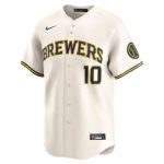 mens milwaukee brewers sal frelick nike cream home limited player jersey | Milwaukee Brewers Hats MLB Hats & Jerseys Collection
