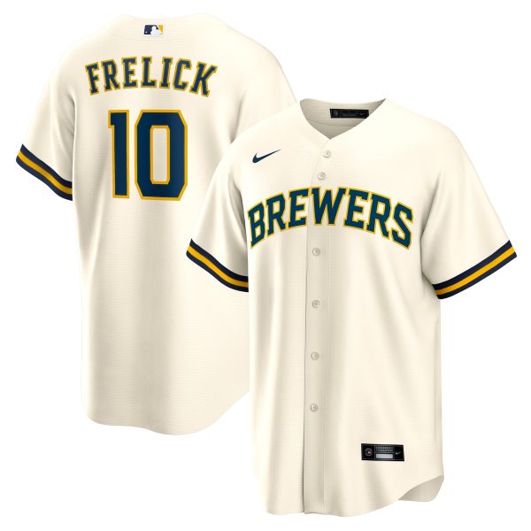 mens milwaukee brewers sal frelick nike cream home replica player jersey | Milwaukee Brewers Hats MLB Hats & Jerseys Collection