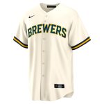 mens milwaukee brewers sal frelick nike cream home replica player jersey | Milwaukee Brewers Hats MLB Hats & Jerseys Collection