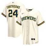 mens milwaukee brewers william contreras nike cream home replica jersey | Milwaukee Brewers Hats MLB Hats & Jerseys Collection