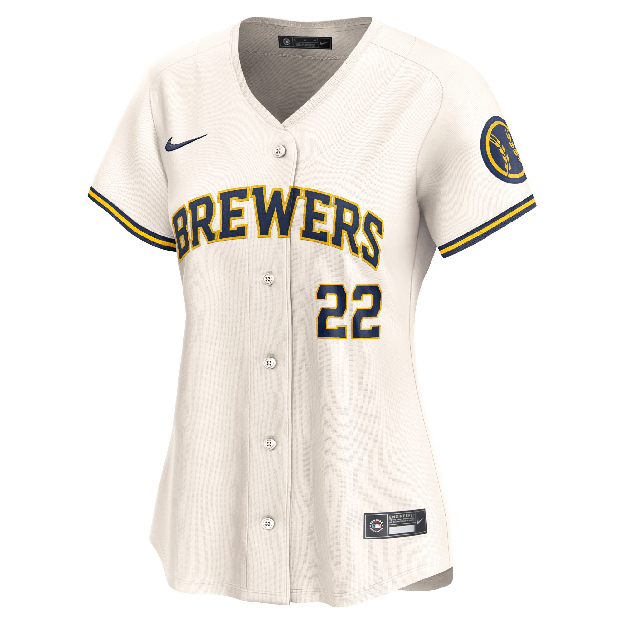 womens milwaukee brewers christian yelich nike cream home limited player jersey | Milwaukee Brewers Hats MLB Hats & Jerseys Collection