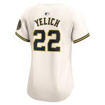 womens milwaukee brewers christian yelich nike cream home limited player jersey | Milwaukee Brewers Hats MLB Hats & Jerseys Collection