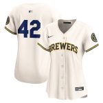 womens milwaukee brewers nike cream 2024 jackie robinson day home limited jersey | Milwaukee Brewers Hats MLB Hats & Jerseys Collection