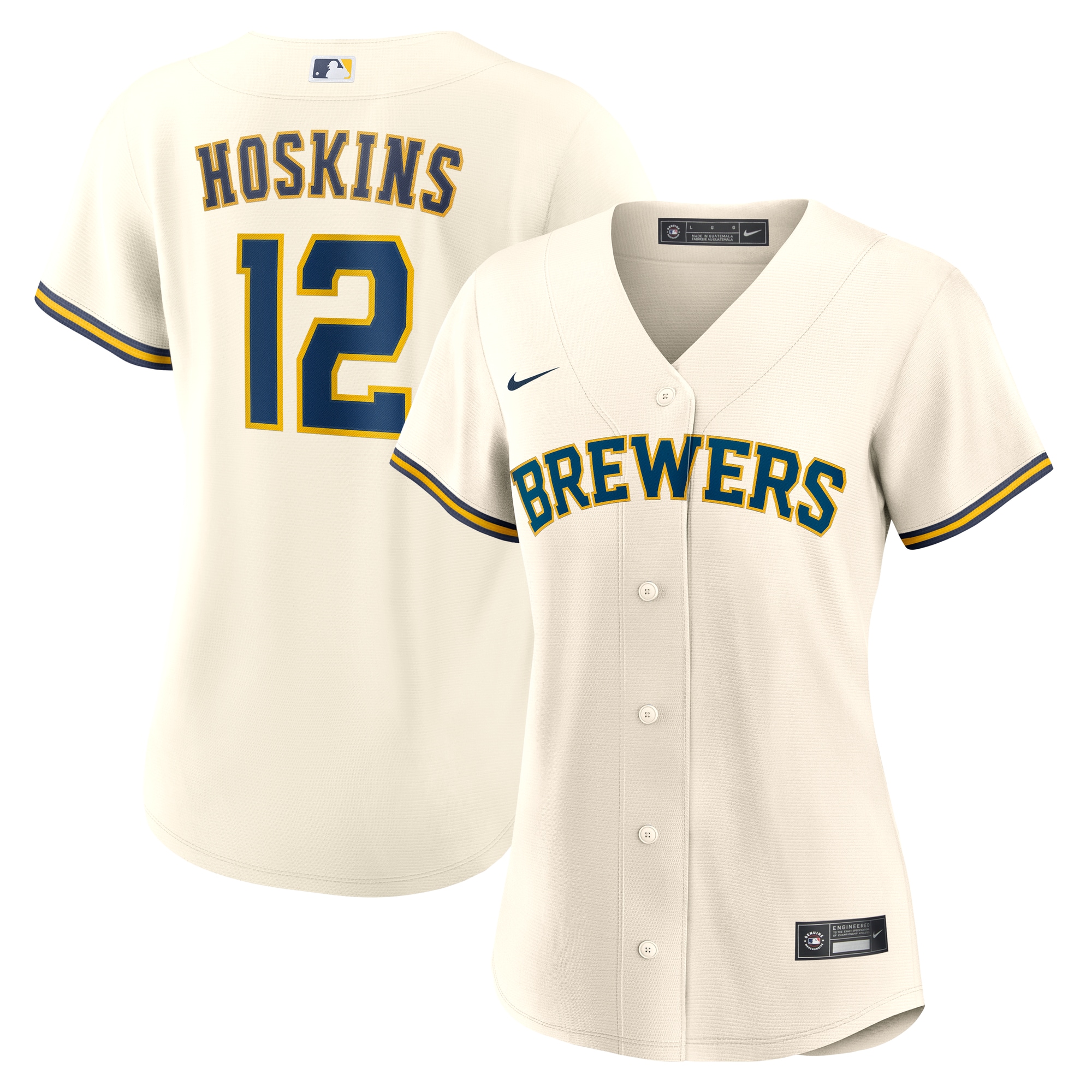 womens milwaukee brewers rhys hoskins nike white home replica jersey | Milwaukee Brewers Hats MLB Hats & Jerseys Collection