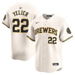 youth milwaukee brewers christian yelich nike cream home limited player jersey | Milwaukee Brewers Hats MLB Hats & Jerseys Collection