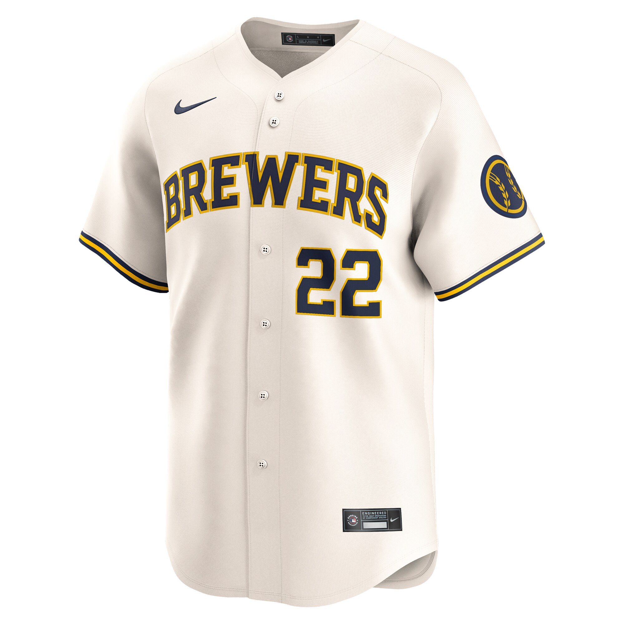 youth milwaukee brewers christian yelich nike cream home limited player jersey | Milwaukee Brewers Hats MLB Hats & Jerseys Collection