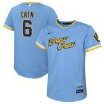 youth milwaukee brewers lorenzo cain nike powder blue city connect replica player jersey | Milwaukee Brewers Hats MLB Hats & Jerseys Collection
