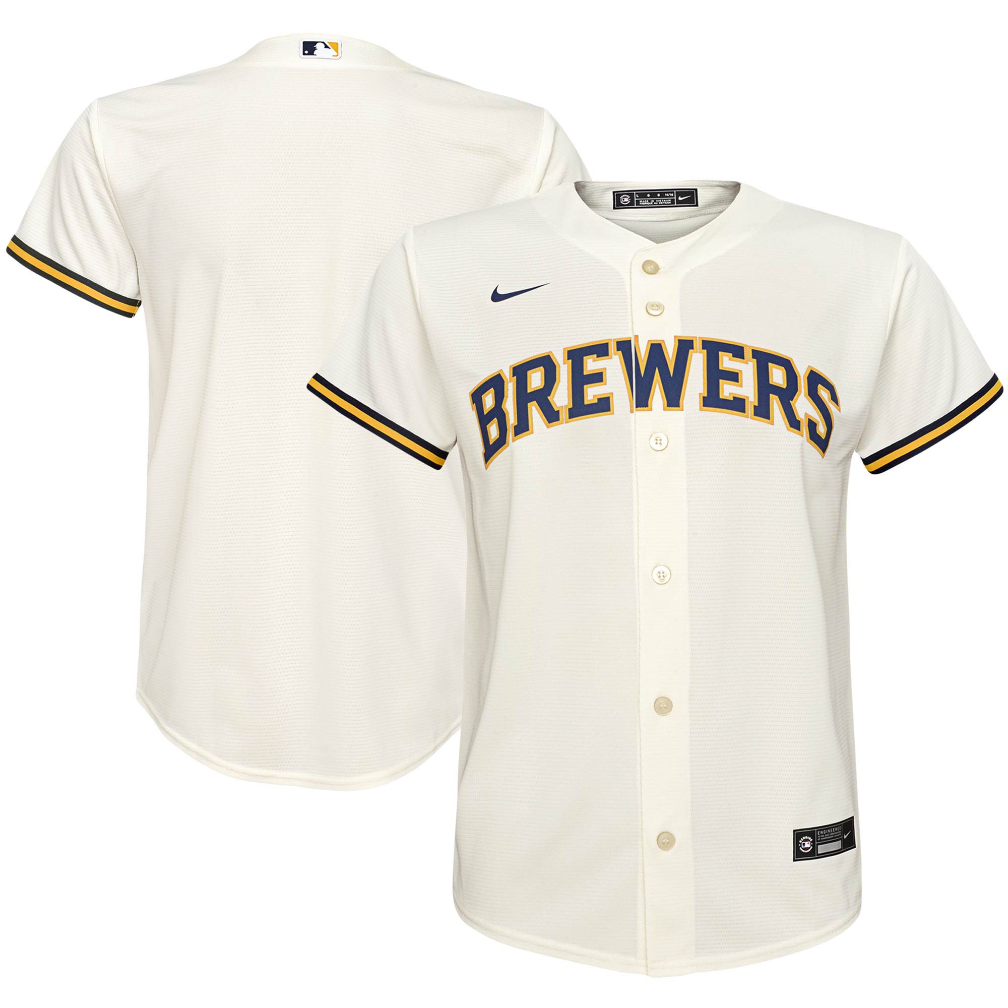 youth milwaukee brewers nike cream home replica team jersey | Milwaukee Brewers Hats MLB Hats & Jerseys Collection